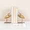 Hello Honey® 6" Gold Decorative Cast Iron Bird Bookends Set